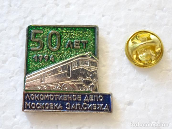 Collection pins: PIN DE TRENES FERROCARRILES. RUSIA. A&Ntilde;O 1994. DEP&Oacute;SITO DE LOCOMOTORAS DE MOSC&Uacute;