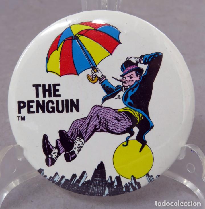Pins de cole&ccedil;&atilde;o: Chapa pin The penguin Batman Marvel DC c&oacute;mics 1966
