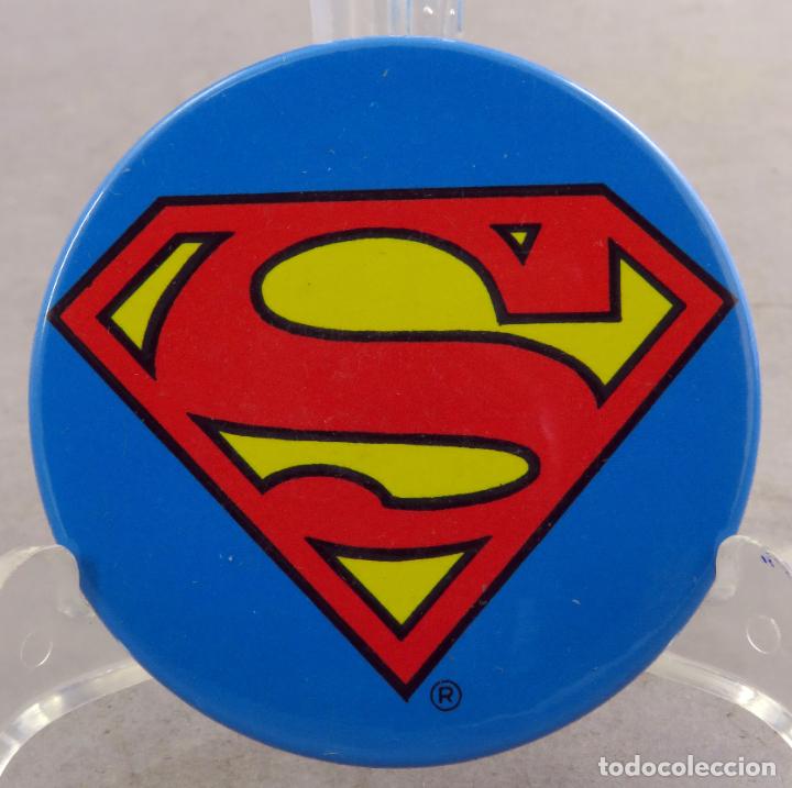 Pins de colecci&oacute;n: Chapa pin Superman DC c&oacute;mics 1975 - Foto 1
