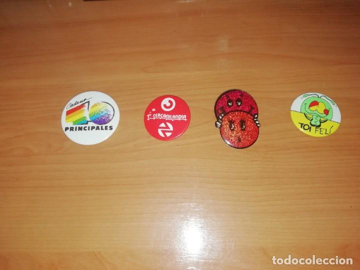 Collection pins: Lote 16. 4 Placas imperdible publicitarias