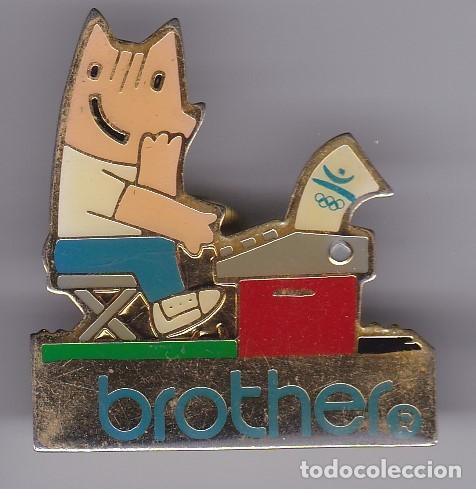 Pins de colecci&oacute;n: BROTHER - PIN DE COBI DE LAS OLIMPIADAS DE BARCELONA 92 (OLYMPIC GAMES)