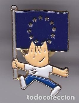 Pins de colecci&oacute;n: PIN DE COBI CON LA BANDERA DE EUROPA DE LAS OLIMPIADAS DE BARCELONA 92 (OLYMPIC GAMES)