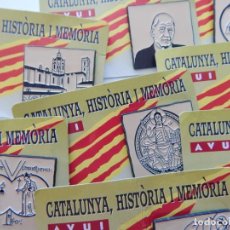 Pins de colección: 32 PINS DE CATALUNYA, HISTÒRIA I MEMÒRIA – AVUI / COLECCIÓN INCOMPLETA. Lote 293431178