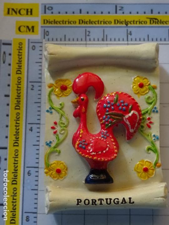 Pins e Spille di collezione: IMAN DE NEVERA. SOUVENIR RECUERDO TURISMO. PORTUGAL GALLO DE BARCEL&Oacute;