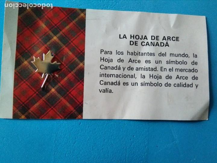 Pins de colecci&oacute;n: INSIGNIA HOJA DE ARCE SIMBOLO CANADA