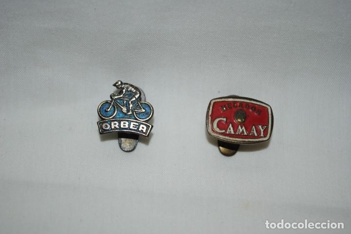Pins de colecci&oacute;n: INSIGNIAS BICICLETAS ORBEA , Y CAMAY .