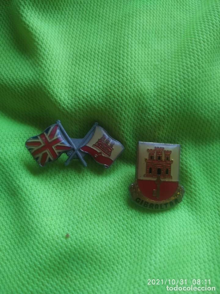 Pins de cole&ccedil;&atilde;o: Lote de 2 pins PIN Gibraltar regi&oacute;n unaited Kingdom badge