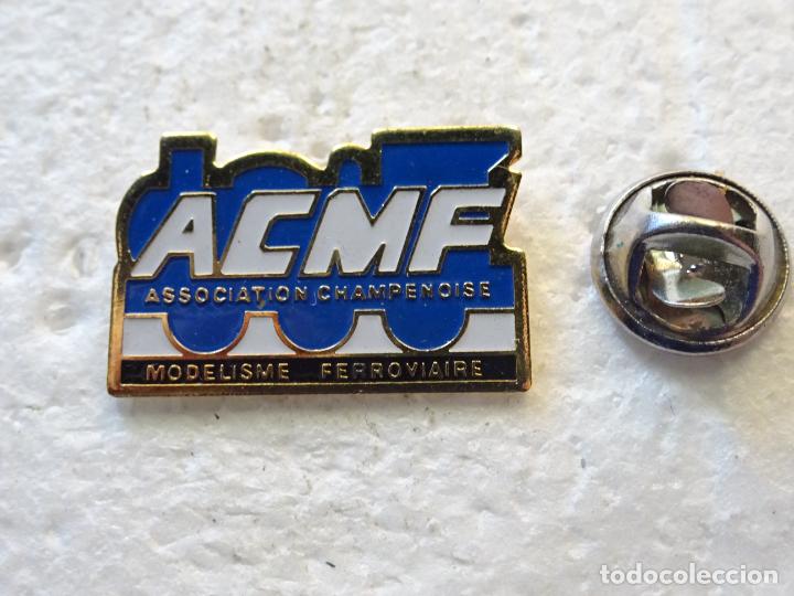 Collection pins: PIN DE TRENES FERROCARRILES. FRANCIA. ASOCIACI&Oacute;N MODELISTMO FERROVIARIO ACMF