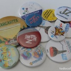 Pins de colección: 12 CHAPAS MUY DIFÍCILES - SCHWEPPES - CAJA CANARIAS - TURISMO SOCIAL - ROUGE COCO SHINE - LIGA RE.... Lote 299703148