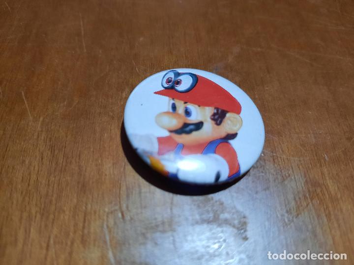 Pins de colecci&oacute;n: MARIO BROS. CHAPA. PIN. 0,31 MM. DE DI&Aacute;METRO. PARTE DE ATR&Aacute;S MET&Aacute;LICA. SIN USO. DIFICIL