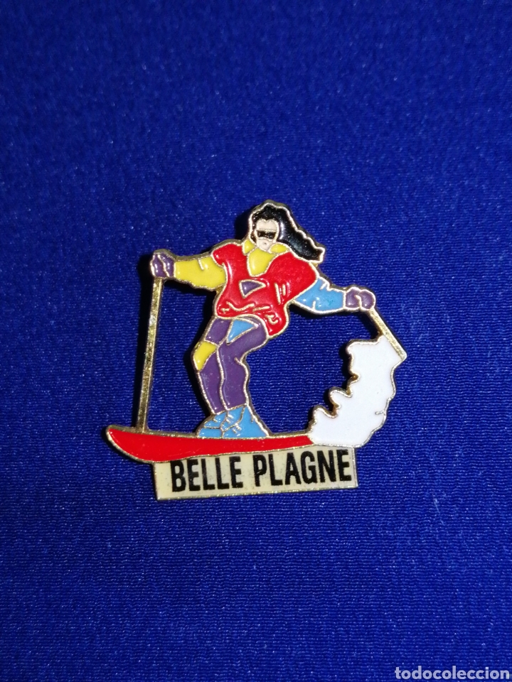 Pin's de collection: ESQUIADORA BELLE PLAGNE PIN