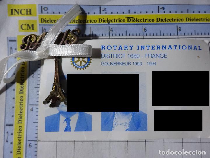 Pin's de collection: BROCHE DEL CLUB DE ROTARIOS. ROTARY INTERNACIONAL. 1993 1994. FRANCIA. TORRE EIFFEL. NO PIN