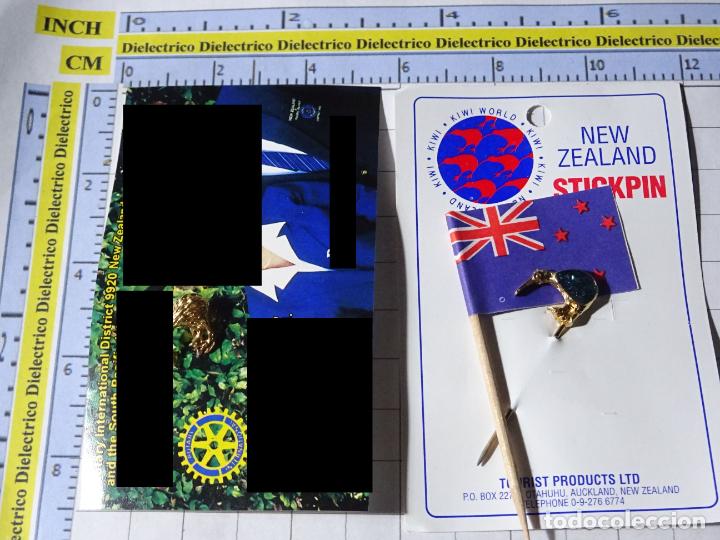 Collection pins: 2 ALFILERES DEL CLUB DE ROTARIOS ROTARY INTERNACIONAL. NUEVA ZELANDA KIWI