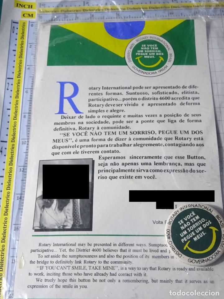 Pins de colecci&oacute;n: CHAPA BROCHE DEL CLUB DE ROTARIOS ROTARY INTERNACIONAL. BRASIL