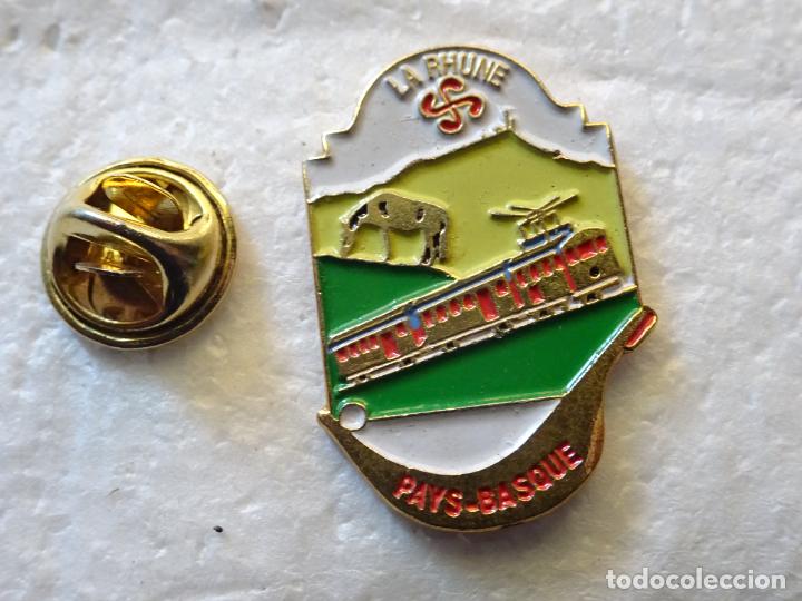 Collection pins: PIN DE TRENES FERROCARRILES. FRANCIA. TREN MONTA&Ntilde;A PAIS VASCO FRANC&Eacute;S. LA RHUNE