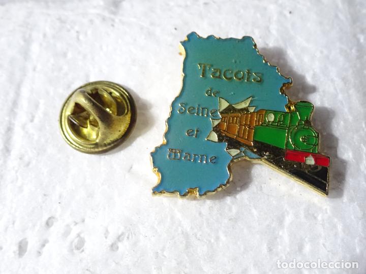 Collection pins: PIN DE TRENES FERROCARRILES. FRANCIA. TACOTS DE SEINE ET MARNE