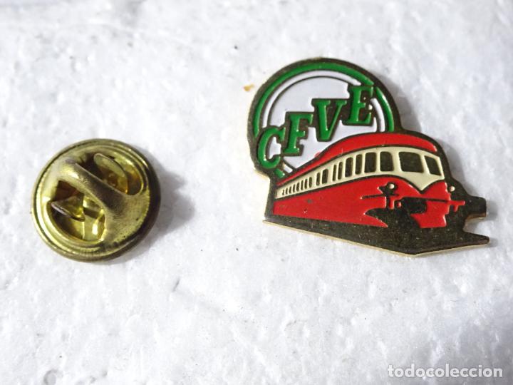 Pins e Spille di collezione: PIN DE TRENES FERROCARRILES. FRANCIA. CFVE - Chemin de Fer de la Vall&eacute;e de l'Eure