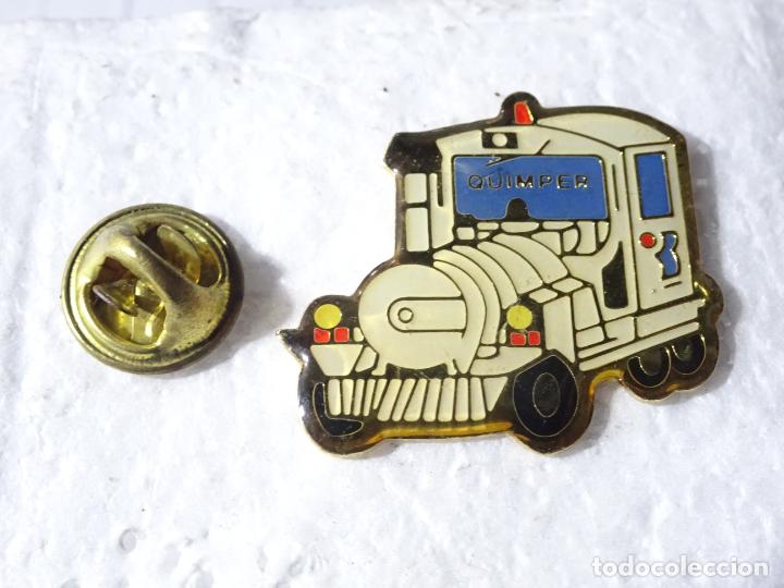 Pins de colecci&oacute;n: PIN DE TRENES FERROCARRILES. FRANCIA. TREN BUS TUR&Iacute;STICO QUIMPER