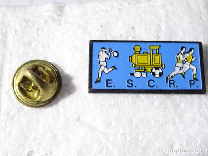 Pin's de collection: PIN DE TRENES FERROCARRILES. FRANCIA. ESCRP. CLUB DEPORTIVO FERROVIARIOS?