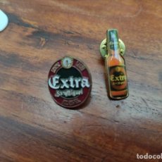 Pins de colección: 2 PINS DE EXTRA SAN MIGUEL, CERVEZA