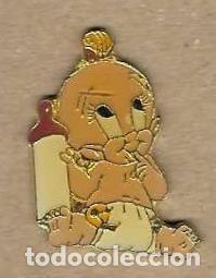 Pins de colecci&oacute;n: Pin Dibujo Animado. Bebe con biber&oacute;n. 13-infa21