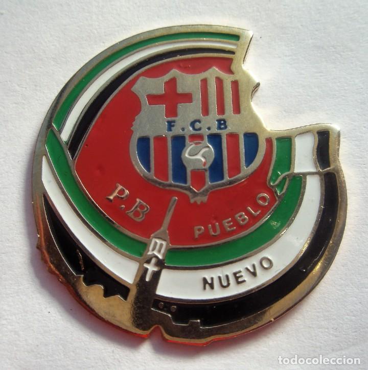 Pins de colecci&oacute;n: Pin's de la Pe&ntilde;a Barcelonista Pueblo nuevo Badajoz original