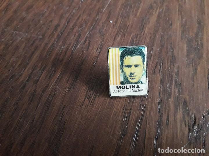 Collection pins: pin de futbol, Atl&eacute;tico de Madrid, portero, Molina.