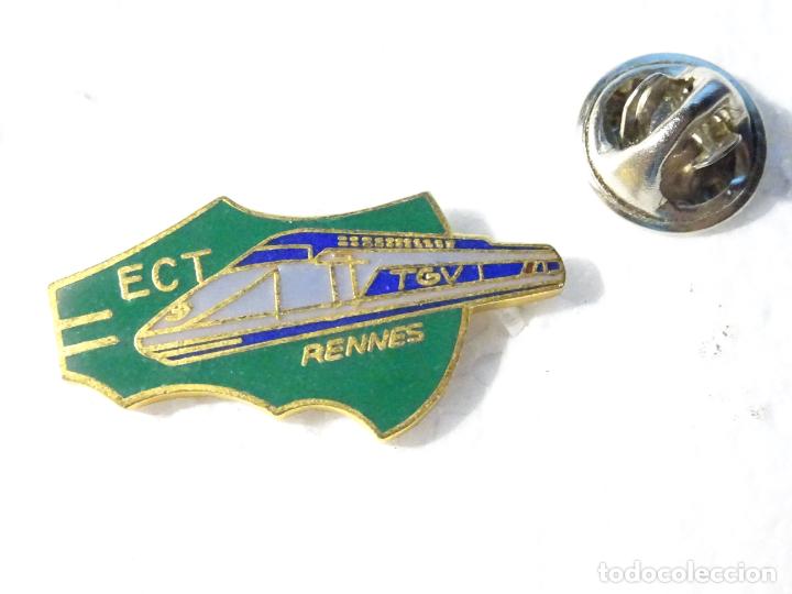 Collection pins: PIN DE TRENES FERROCARRILES. FRANCIA TGV ECT RENNES