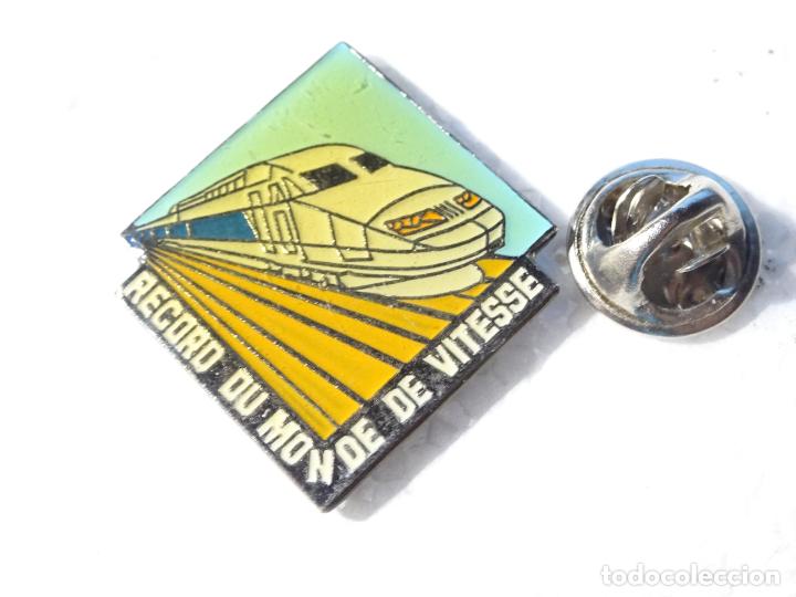 Pins de colecci&oacute;n: PIN DE TRENES FERROCARRILES. FRANCIA RECORD MUNDIAL DE VELOCIDAD
