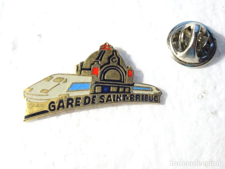 Pins de colecci&oacute;n: PIN DE TRENES FERROCARRILES. FRANCIA ESTACI&Oacute;N FFCC GARE DE SAINT BRIEUC