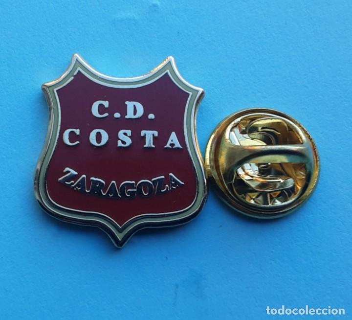 Pins de colecci&oacute;n: PIN FUTBOL ESMALTADO - ESCUDO FUTBOL - C.D. COSTA - ESCUDO 1931 - ZARAGOZA