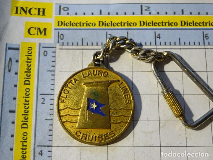Pins de colecci&oacute;n: LLAVERO DE BARCOS NAVIERAS. FLOOTTA LAURO LIINE CRUISES M/N ANGELINA Y M/N ACHILLE. ITALIA