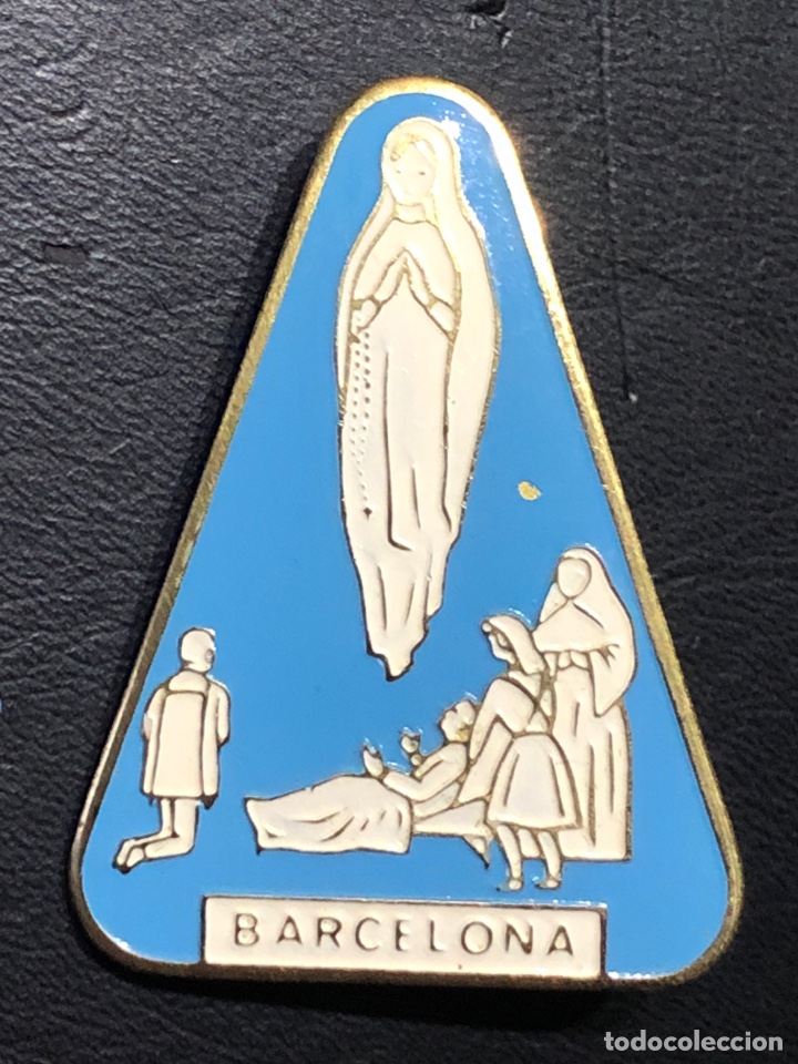Pins de colecci&oacute;n: CHAPA ALFILER PIN PEREGRINACI&Oacute;N A LOURDES BARCELONA