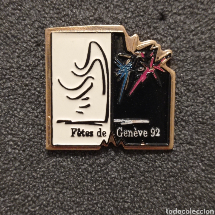 Pins de colecci&oacute;n: Pin 739 FETES DE GENEVE 92 - GINEBRA (Suiza)