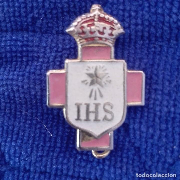 Pins de colecci&oacute;n: Pin imperdible religioso IHS