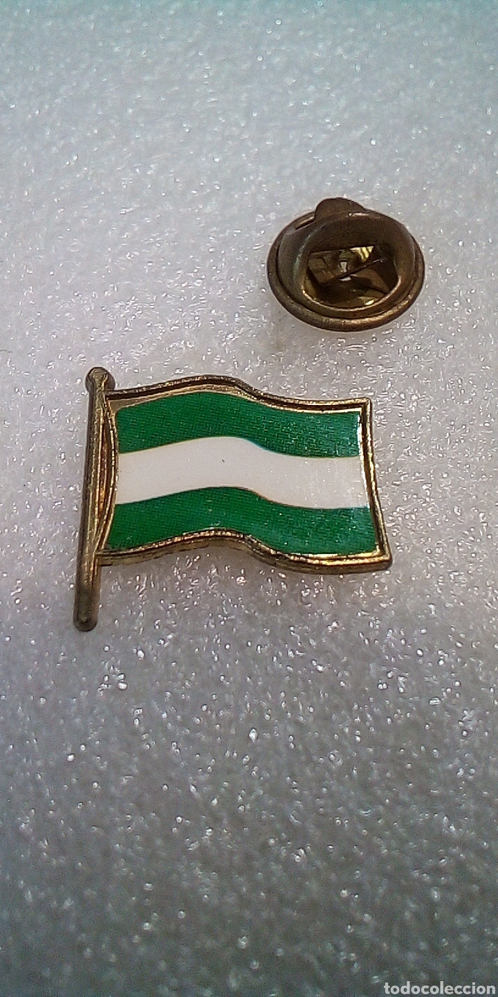 Pins de colecci&oacute;n: PIN 090 BANDERA ANDALUCIA VINTAGE RETRO ANTIGUO ALFILER PEGATINA INSIGNIA PINS PINES