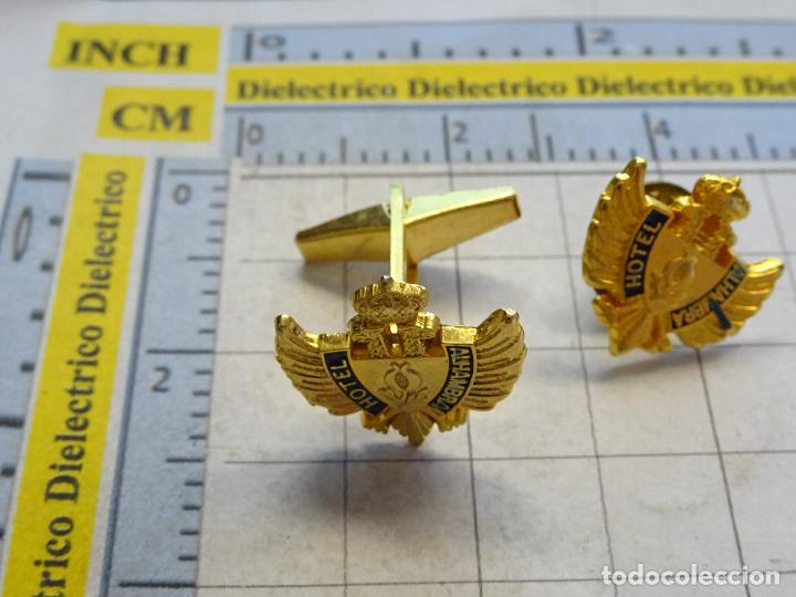 Collection pins: 1 GEMELO Y 1 PIN DE TURISMO. HOTEL ALHAMBRA GRANADA