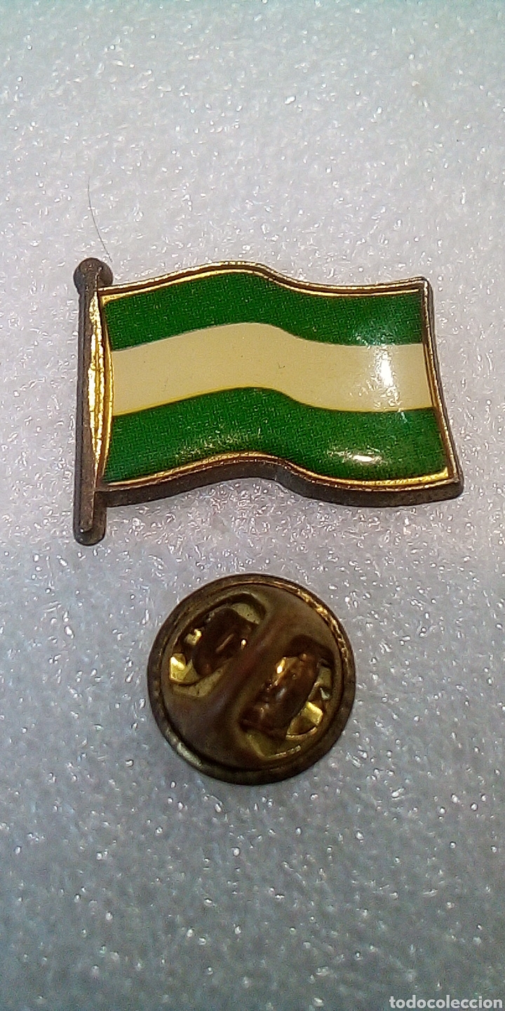 Pins de colecci&oacute;n: PIN 189 BANDERA ANDALUCIA GRANDE VINTAGE RETRO ANTIGUO ALFILER ESMALTADO GOTA INSIGNIA PINS PINES
