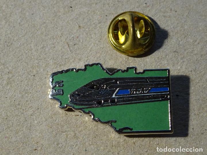Pin's de collection: PIN DE TRENES FERROCARRILES. FRANCIA. ALTA VELOCIDAD TGV