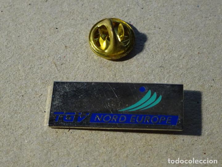 Pin's de collection: PIN DE TRENES FERROCARRILES. FRANCIA. TGV NORD EUROPE