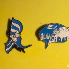 Pins de colección: EL CEL ES BLANC Y BLAU, PINS DEL C.F.ESPAÑOL. Lote 327279638