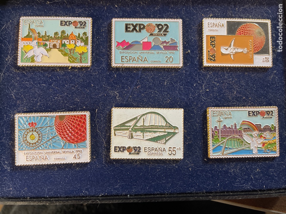 Pin's de collection: Colecci&oacute;n pins sellos correos expo 92 sevilla