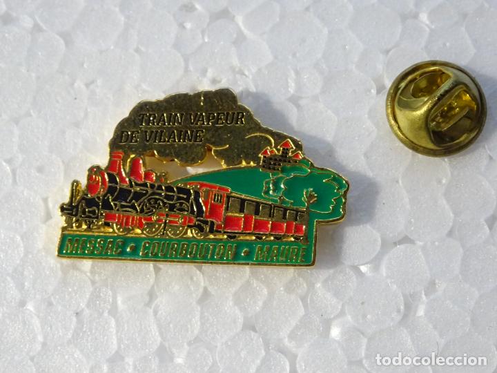 Pins de cole&ccedil;&atilde;o: PIN DE TRENES FERROCARRILES. FRANCIA. TRAIN VAPEUR DE VILAINE MESSAC COURBOUTON MAURE