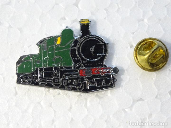 Pin's de collection: PIN DE TRENES FERROCARRILES. LOCOMOTORA VAPOR