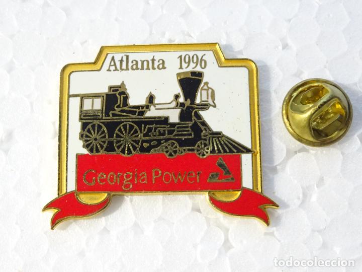 Pin's de collection: PIN DE TRENES FERROCARRILES. ESTADOS UNIDOS. ATLANTA 1996 GEORGIA POWER