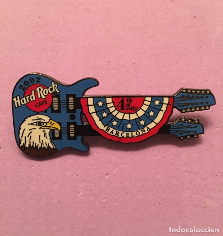 Sammlung von Pins: Hard Rock Cafe Barcelona - Pin 4th of july 2002