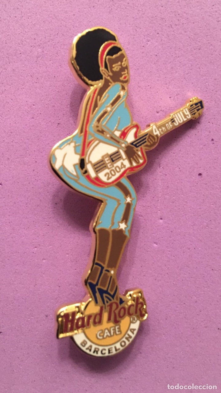 Sammlung von Pins: Hard Rock Cafe Barcelona - Pin 4th of july 2004