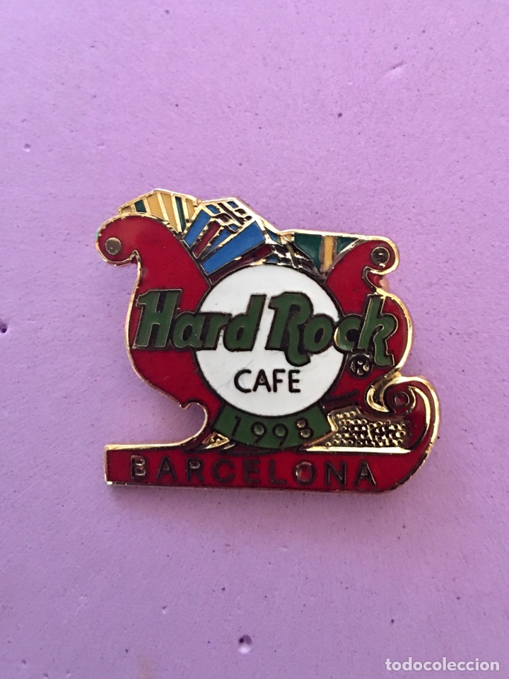 Pins de cole&ccedil;&atilde;o: Hard Rock Cafe Barcelona - Pin Christmas 1998