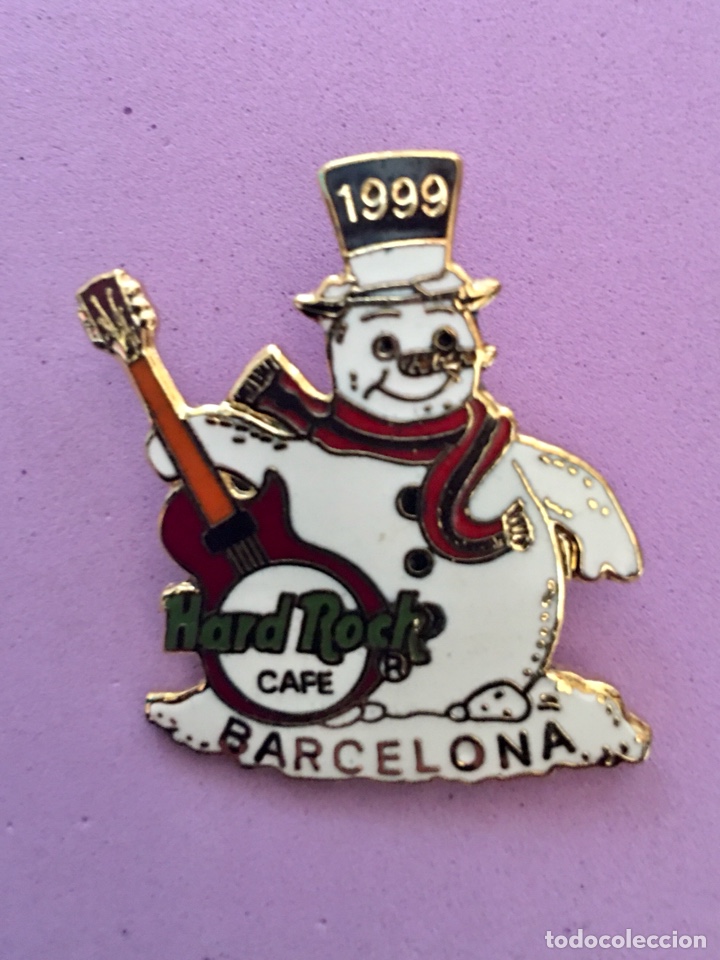 Pins de cole&ccedil;&atilde;o: Hard Rock Cafe Barcelona - Pin Christmas 1999