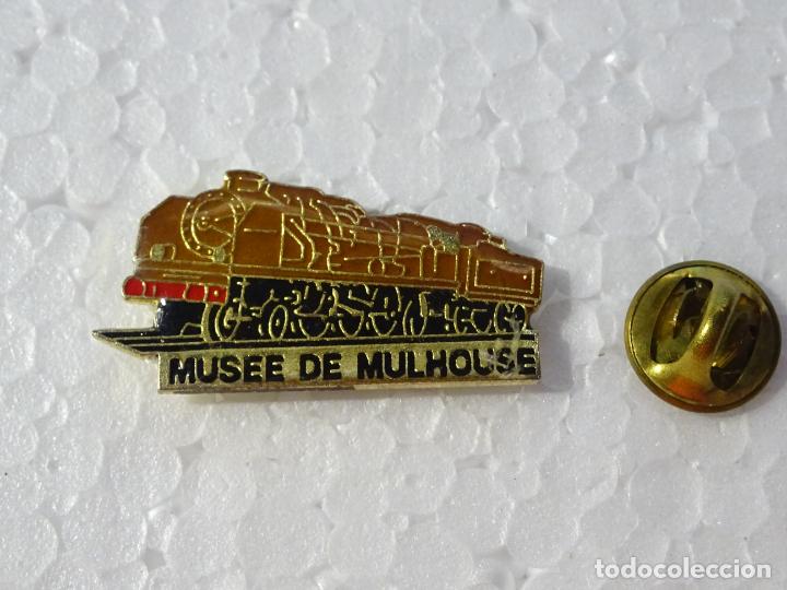 Collection pins: PIN DE TRENES FERROCARRILES. FRANCIA MUSEO FERROCARRILES MULHOUSE